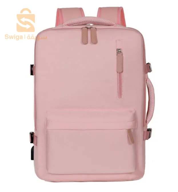 Sac à dos de voyage grande capacité avec plusieurs compartiments extensible L-264 - Bleu