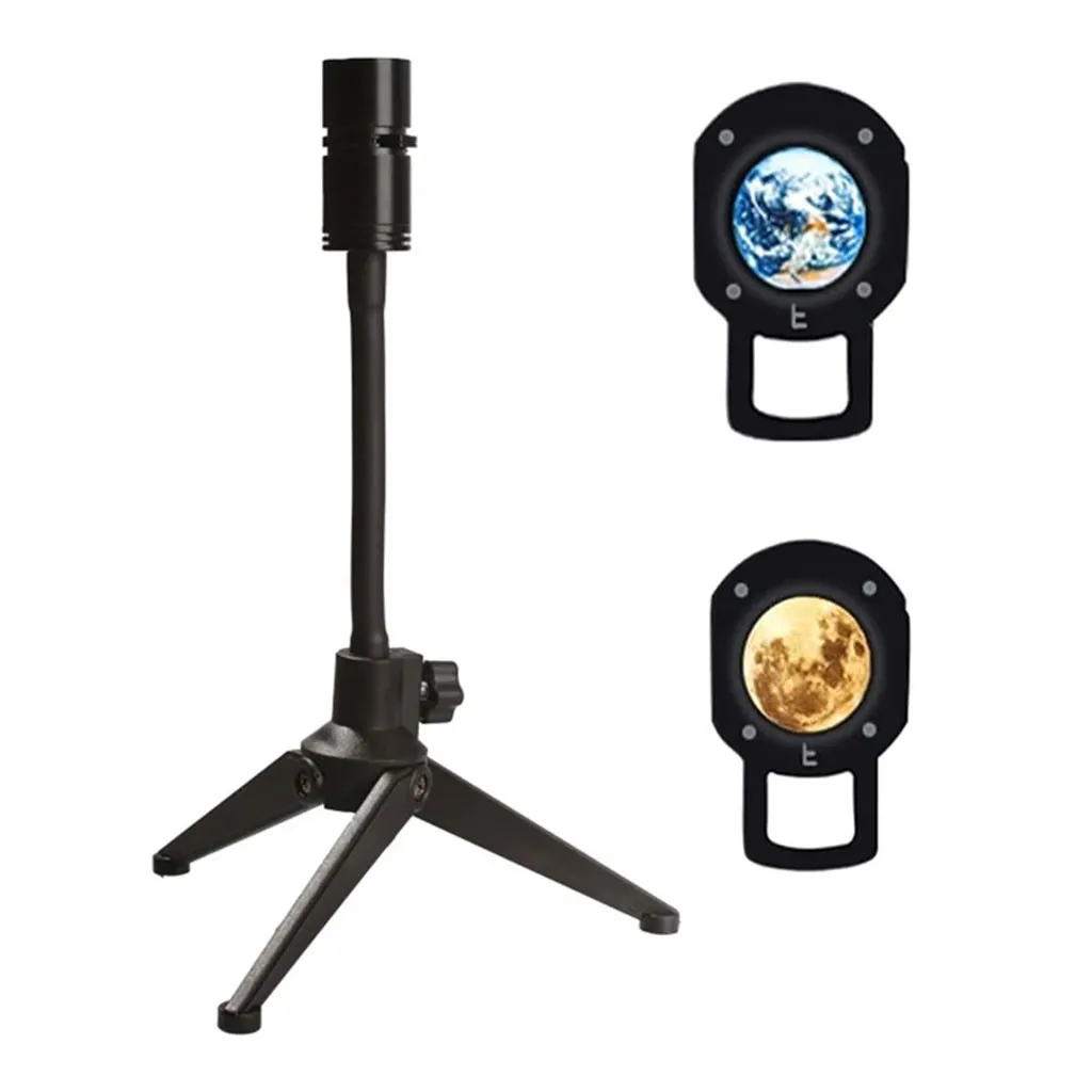 Lampe de lune projecteur veilleuse 360° lumière de projection de lune éclairage de charge USB