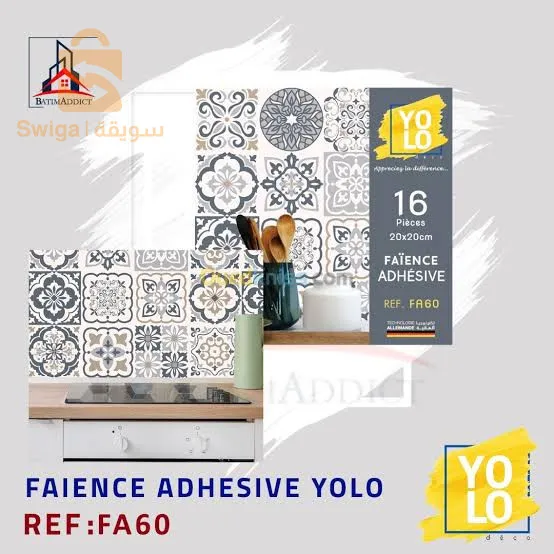 faïence autocollant