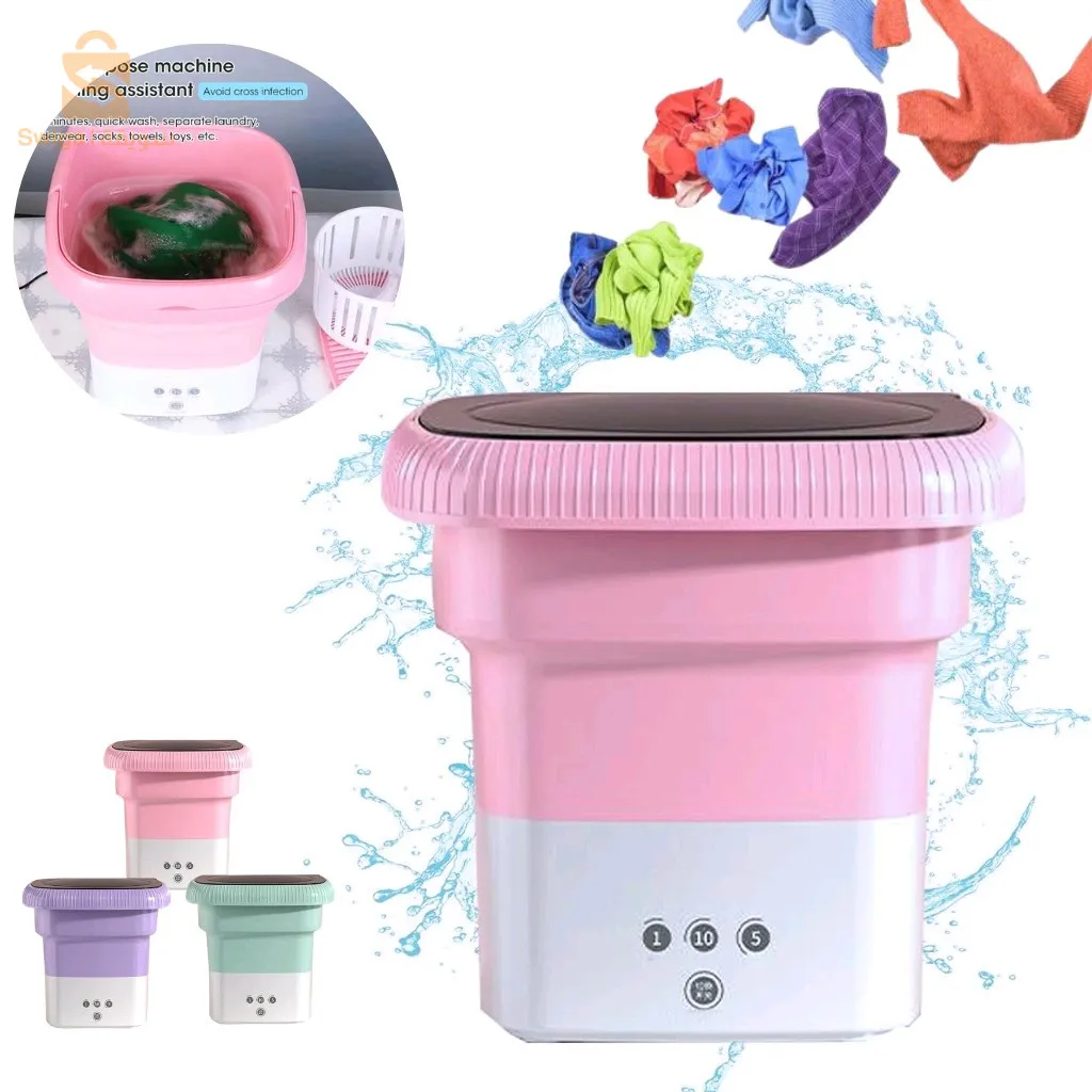 Mini Machine à Laver Pliante et Légère