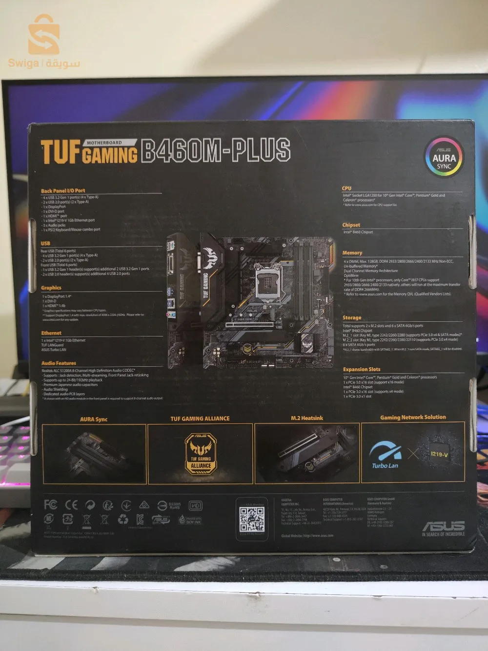 للبيع لوحة أم مع معالج LGA1200