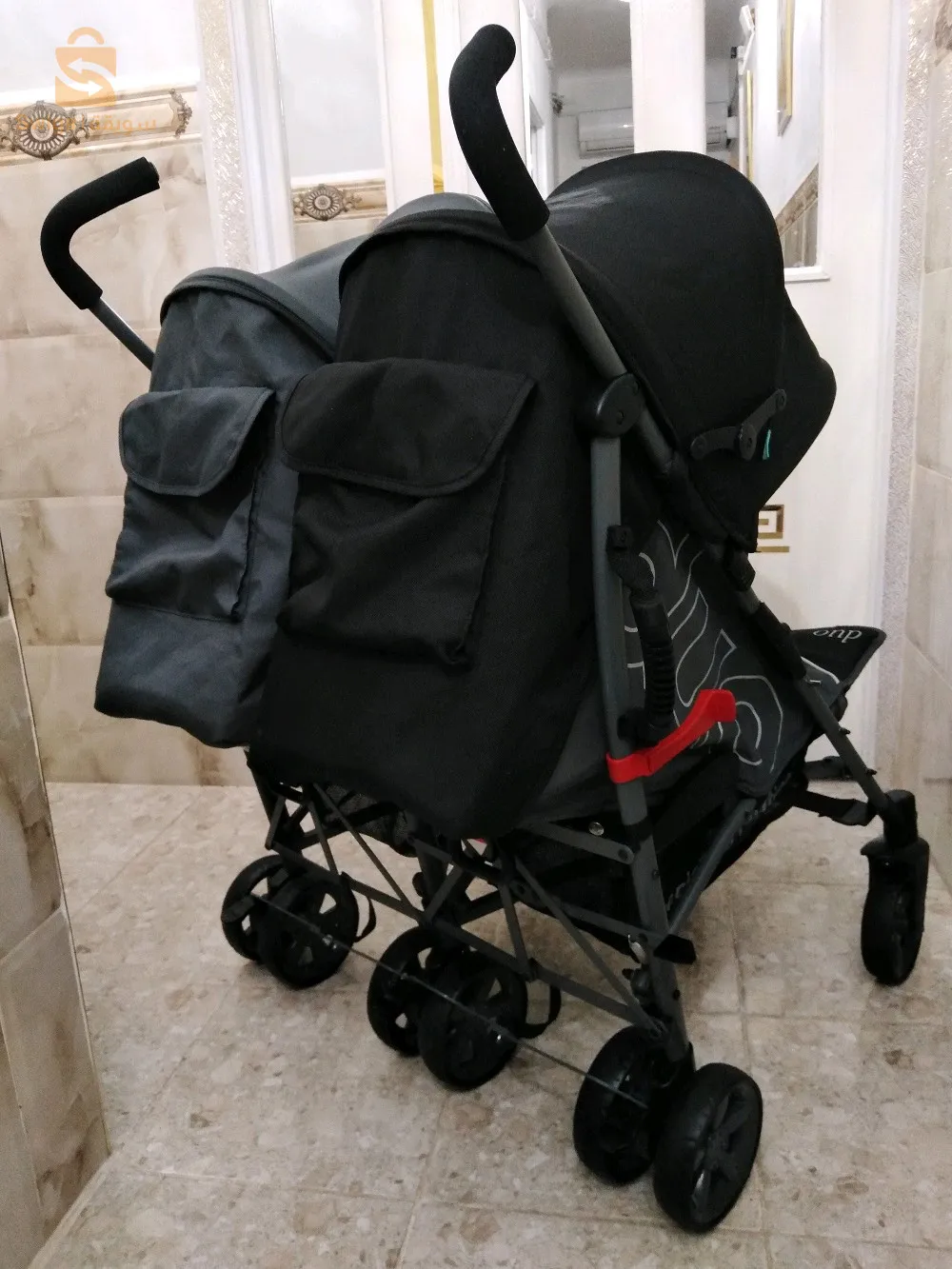 Poussette originale pour jumeaux MS DUO presque jdida venue d'Espagne