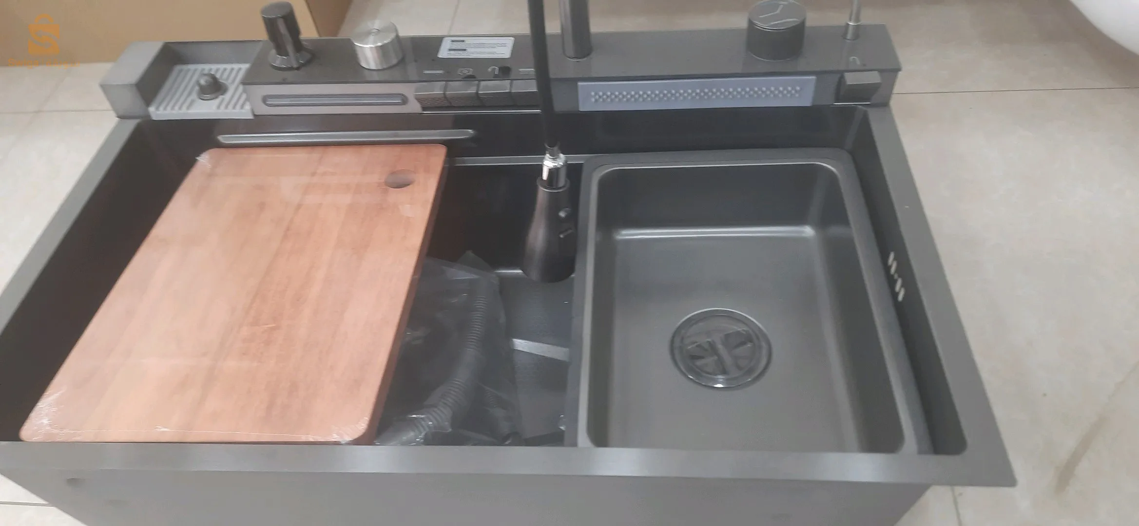 evier inox multifonction 75*45 cm