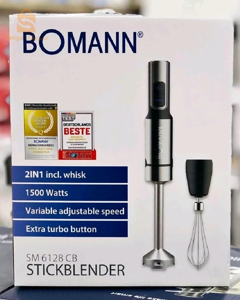 Bras mixeur SM6128 CB BOMANN 2EN1