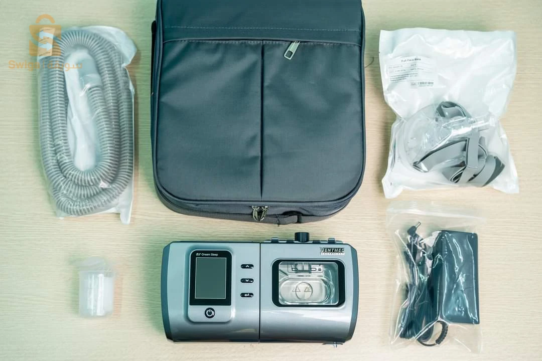 جهاز تنفسجهاز تنفس صناعي من شركة Ventmed لعلاج مشاكل النوم والشخير وضعف التنفس والاختناق أثناء النوم وكذلك لمن يعاني من تضرر الرئة.