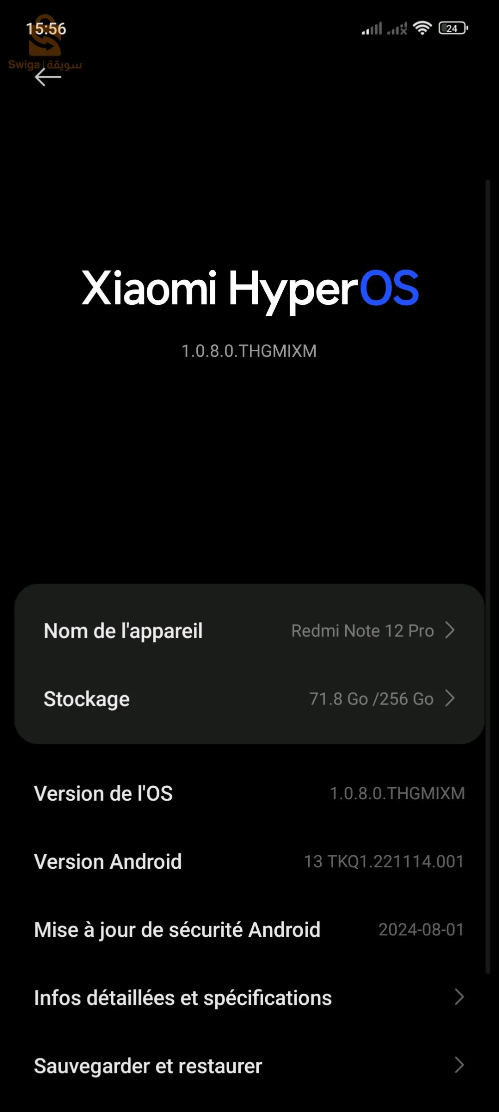 Redmi not 12 pro ➡️ 8/256G 🚨tré bon état ✅ avec boite + chargeur original 67w🔌