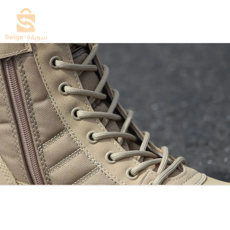 حذاء الأعمال الشاقة مصنوع من مواد متينة
