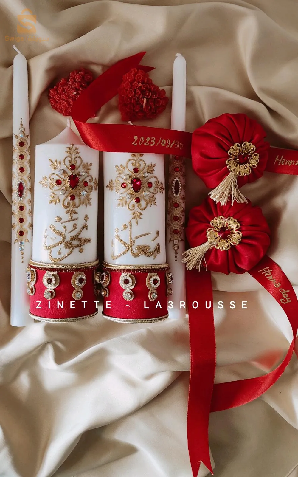 des bougies henné pour mariée.. décoration 🤳🏻... offrir un cadeau 🎉🥳.. soyez les bienvenus.. livraison disponible 58 wilaya