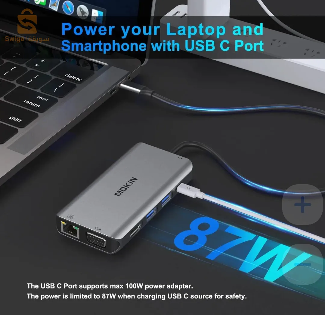 USB hub 10in1 original type c (4k@30hz)