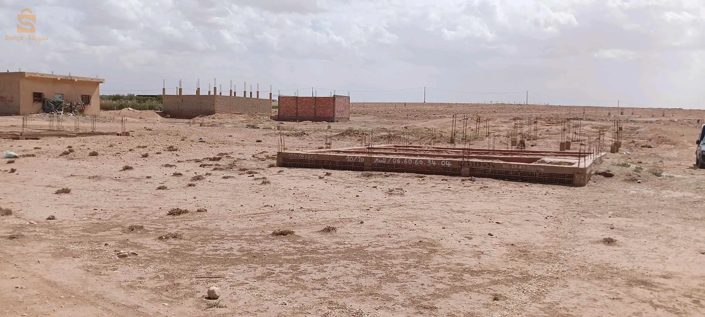 ارض في بنات بلكحل 3 واجهات تنازل 
مساحة 10/20