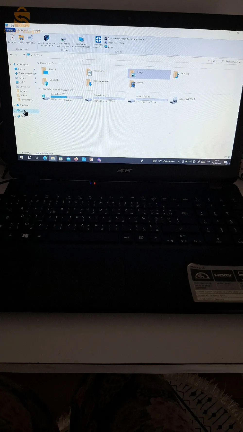 PC acer Aspire E15