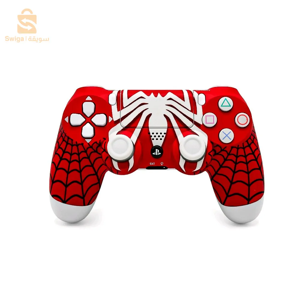 SONY DualShock Manette PS4 Sans Fil, Batterie Rechargeable (High Copy) – Edition Spiderman
