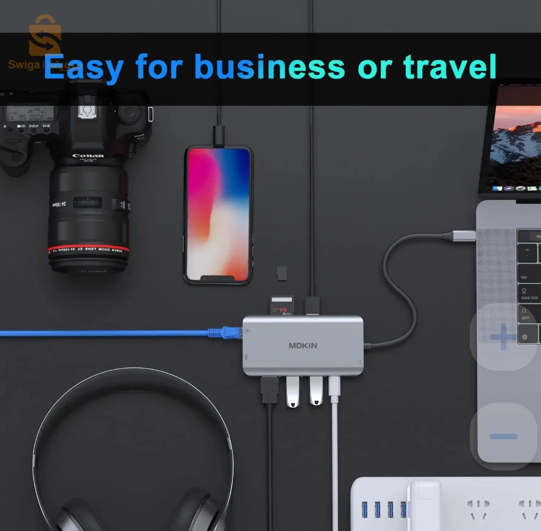USB hub 10in1 original type c (4k@30hz)