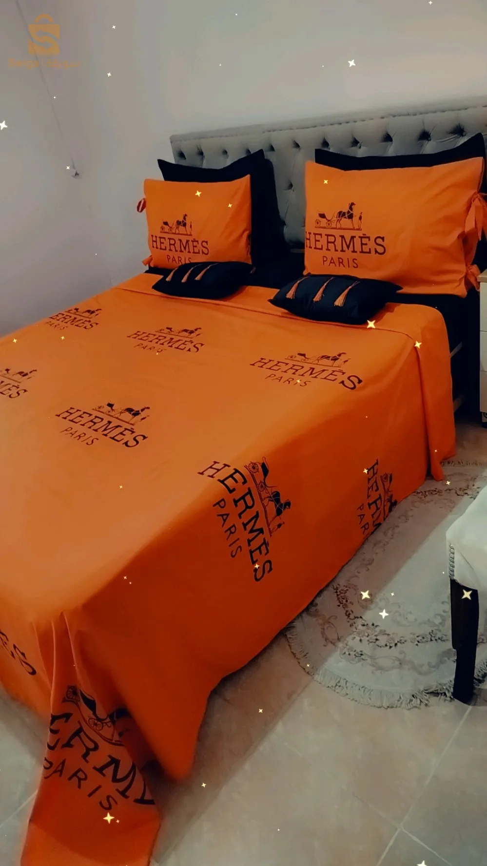 parure de drap 6 pièce HERMES