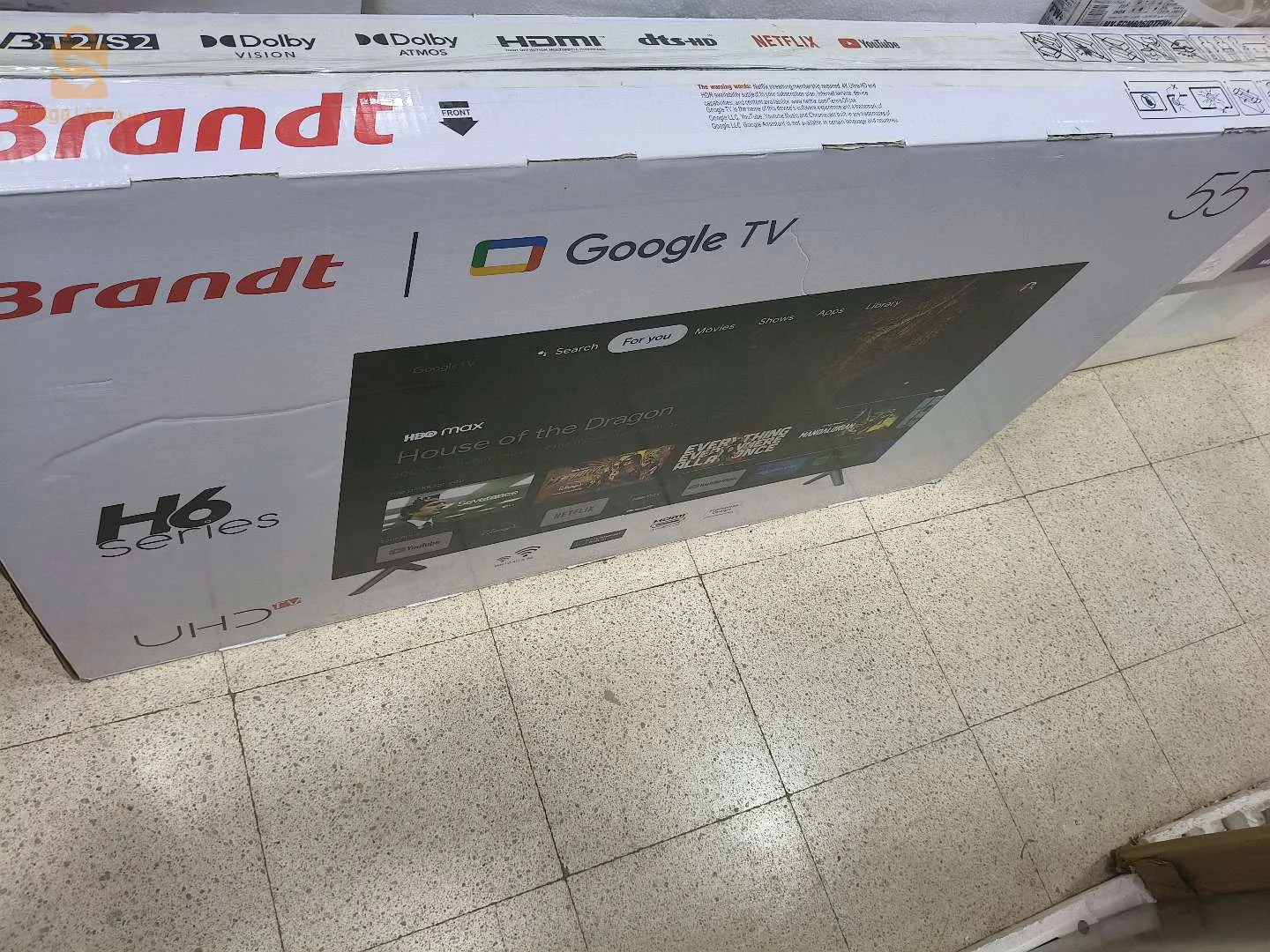 télévision Brandt 55 pouce  Google TV