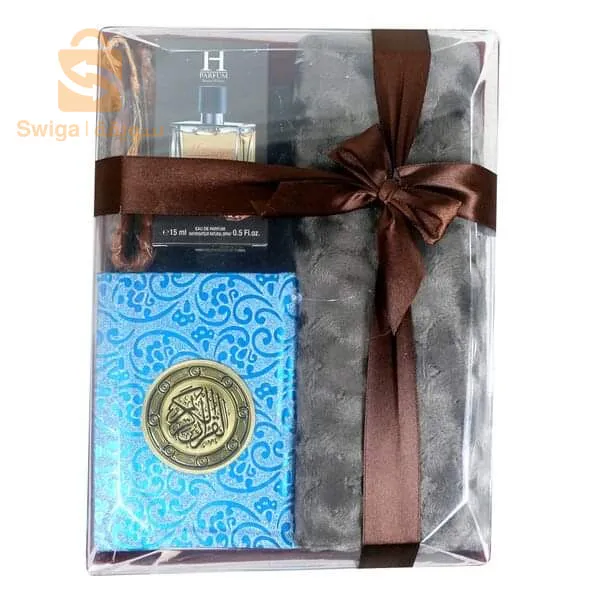 طقم مصحف 4في1 مع سجادة، سبحة و عطر