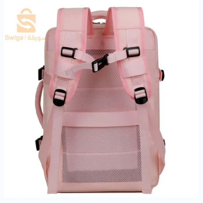 Sac à dos de voyage grande capacité avec plusieurs compartiments extensible L-264 - Bleu