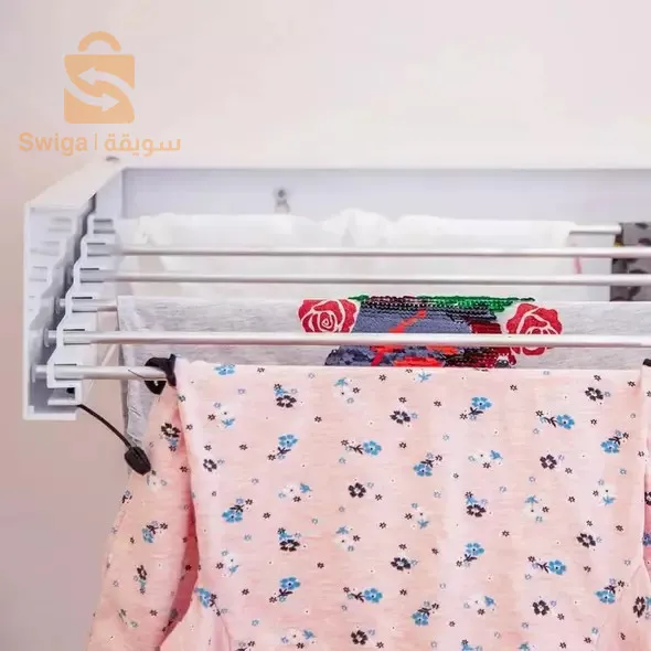 مجفف ملابس قابل للطي حائطي 1متر