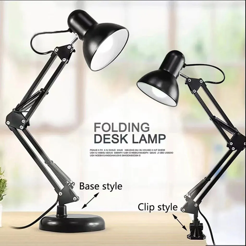 Retro LED Desk Lamp Metal Adjustable E27