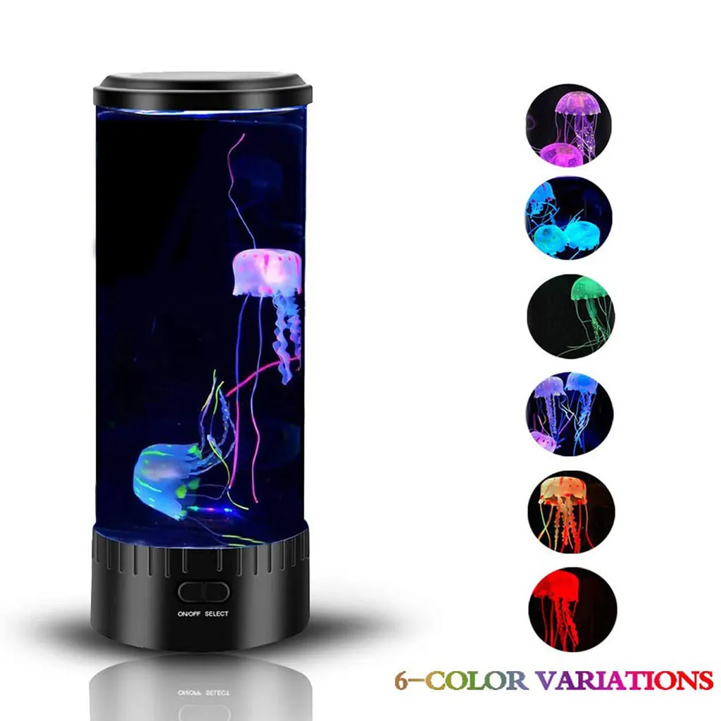 Lumière D'Ambiance Méduse LED, Veilleuse Décoration Bureau Table