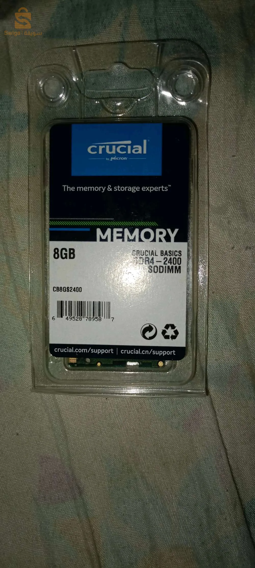 Crucial 8GB DDR4 2666MHz SODIMM LAPTOP