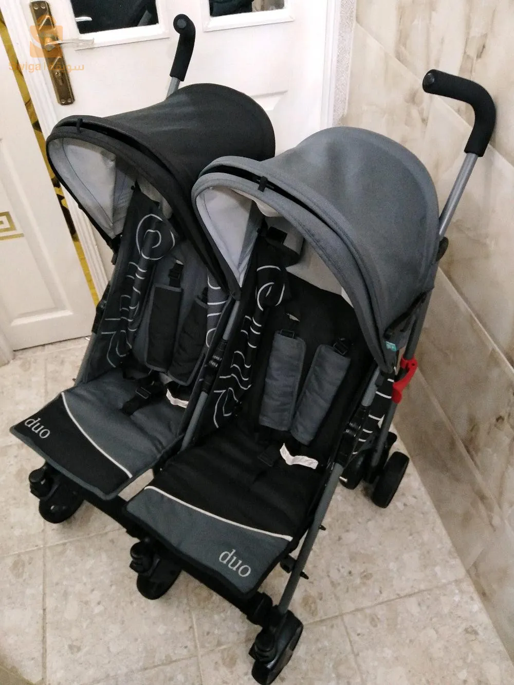 Poussette originale pour jumeaux MS DUO presque jdida venue d'Espagne