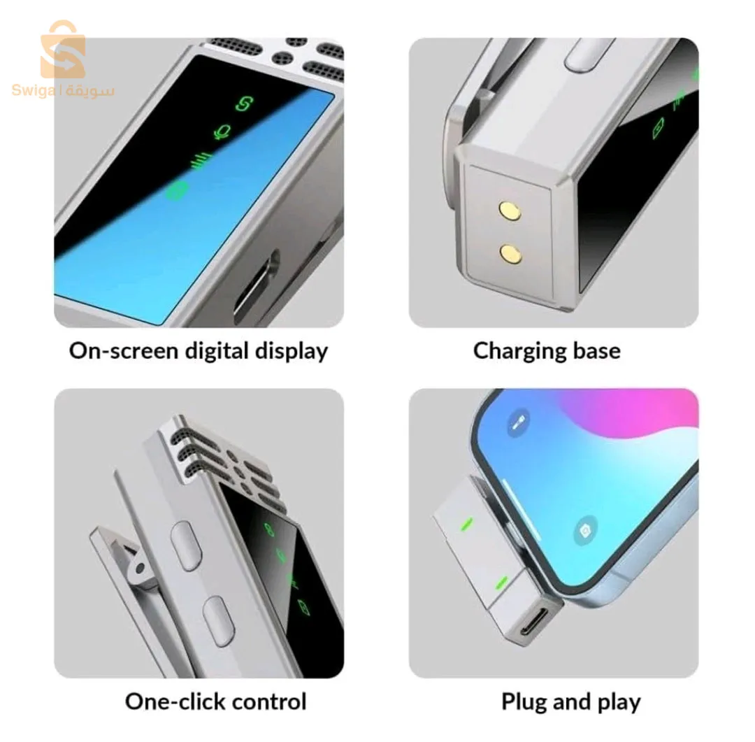 JMARY Microphone Sans-Fil MW-15 (2-TX) TYPE-C