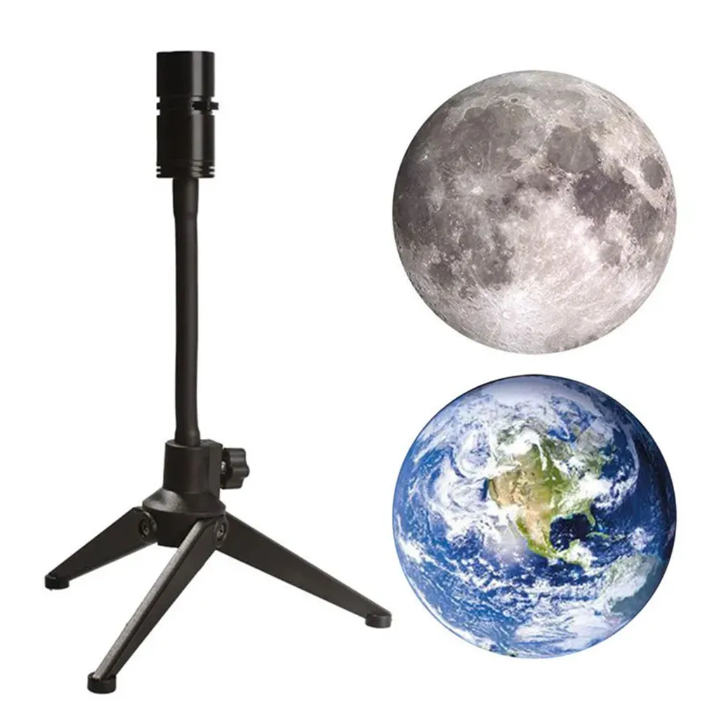 Lampe de lune projecteur veilleuse 360° lumière de projection de lune éclairage de charge USB
