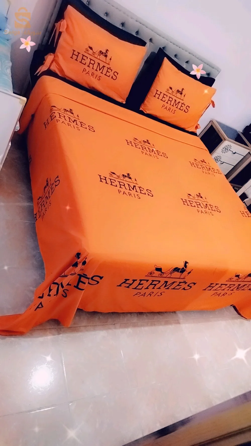 parure de drap 6 pièce HERMES