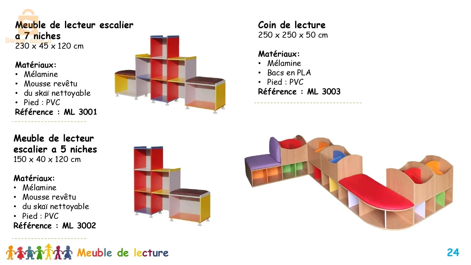 fabrication de mobilier scolaire et crèche