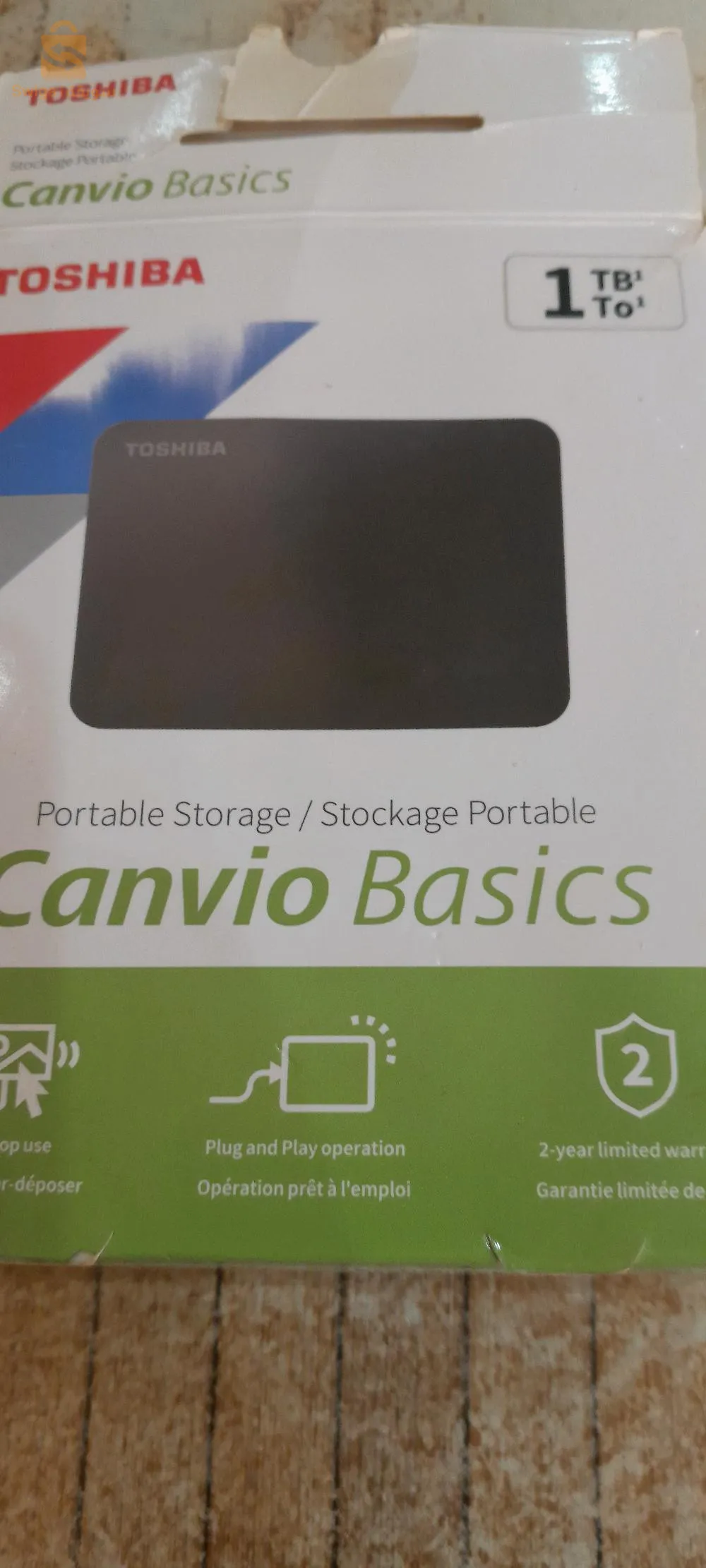 stockage portable TOSHIBA  1 TB