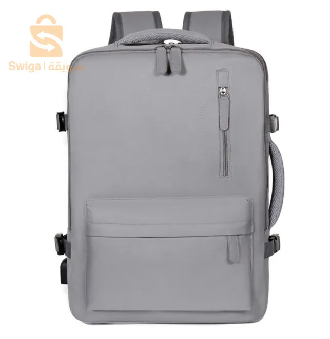 Sac à dos de voyage grande capacité avec plusieurs compartiments extensible L-264 - Bleu