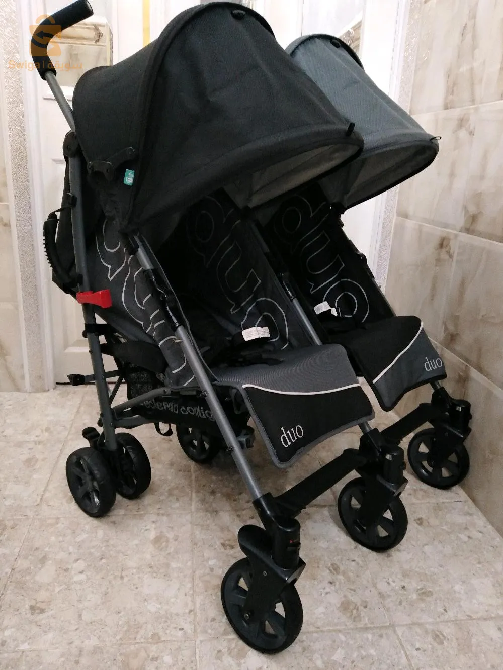 Poussette originale pour jumeaux MS DUO presque jdida venue d'Espagne