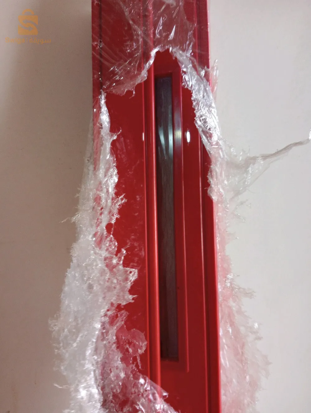 porte coulissante rouge neuf