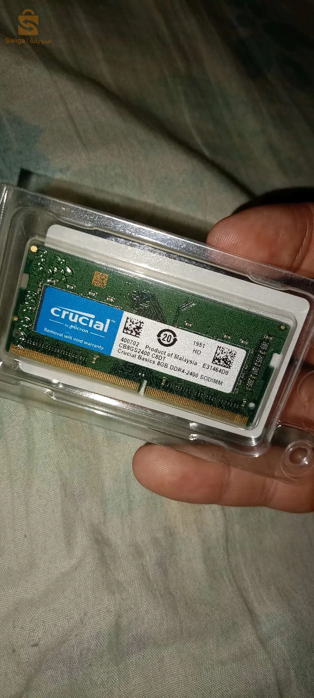 Crucial 8GB DDR4 2666MHz SODIMM LAPTOP