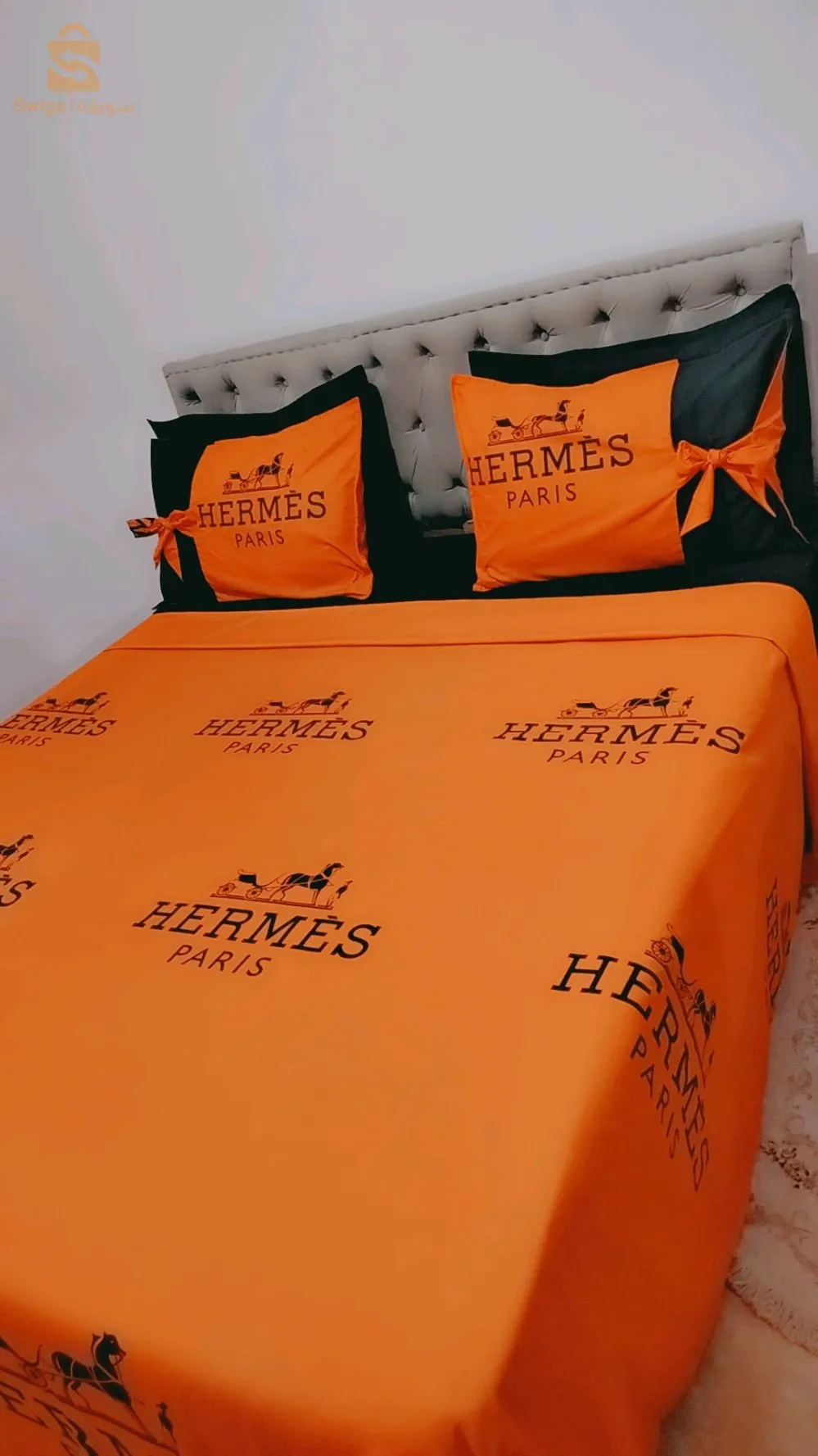 parure de drap 6 pièce HERMES bon prix