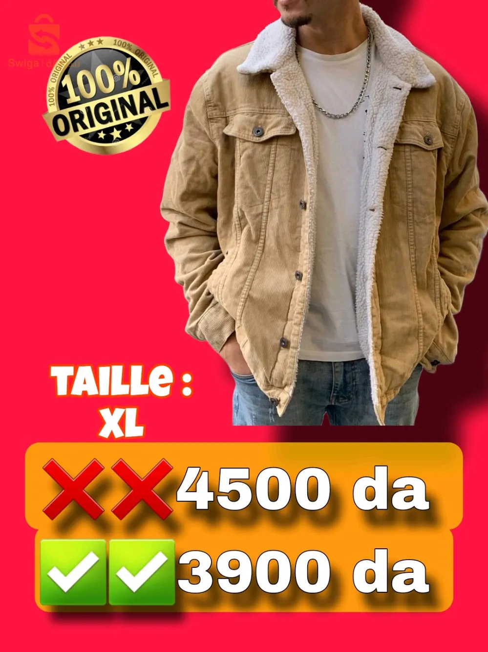veste utiliser comme neuf 
état 10/10 
original 🇩🇪🇩🇪 
à partir 2900 da 🔥🔥🔥برك