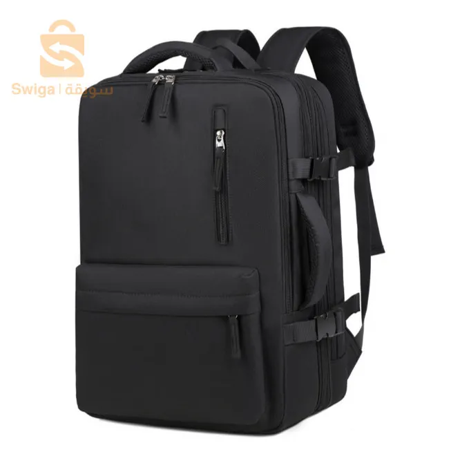 Sac à dos de voyage grande capacité avec plusieurs compartiments extensible L-264 - Bleu