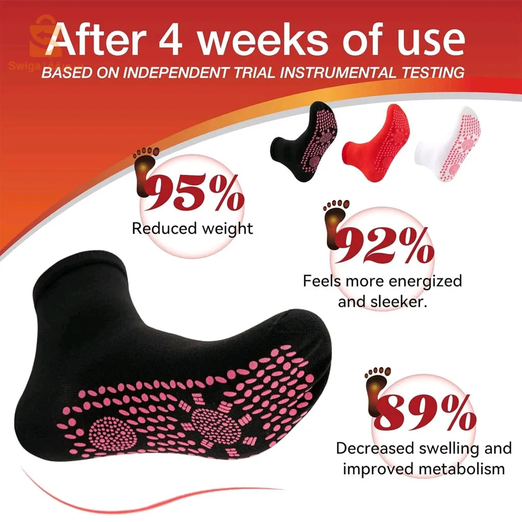 Chaussette de Santé Amincissante en Tourmaline Thermique