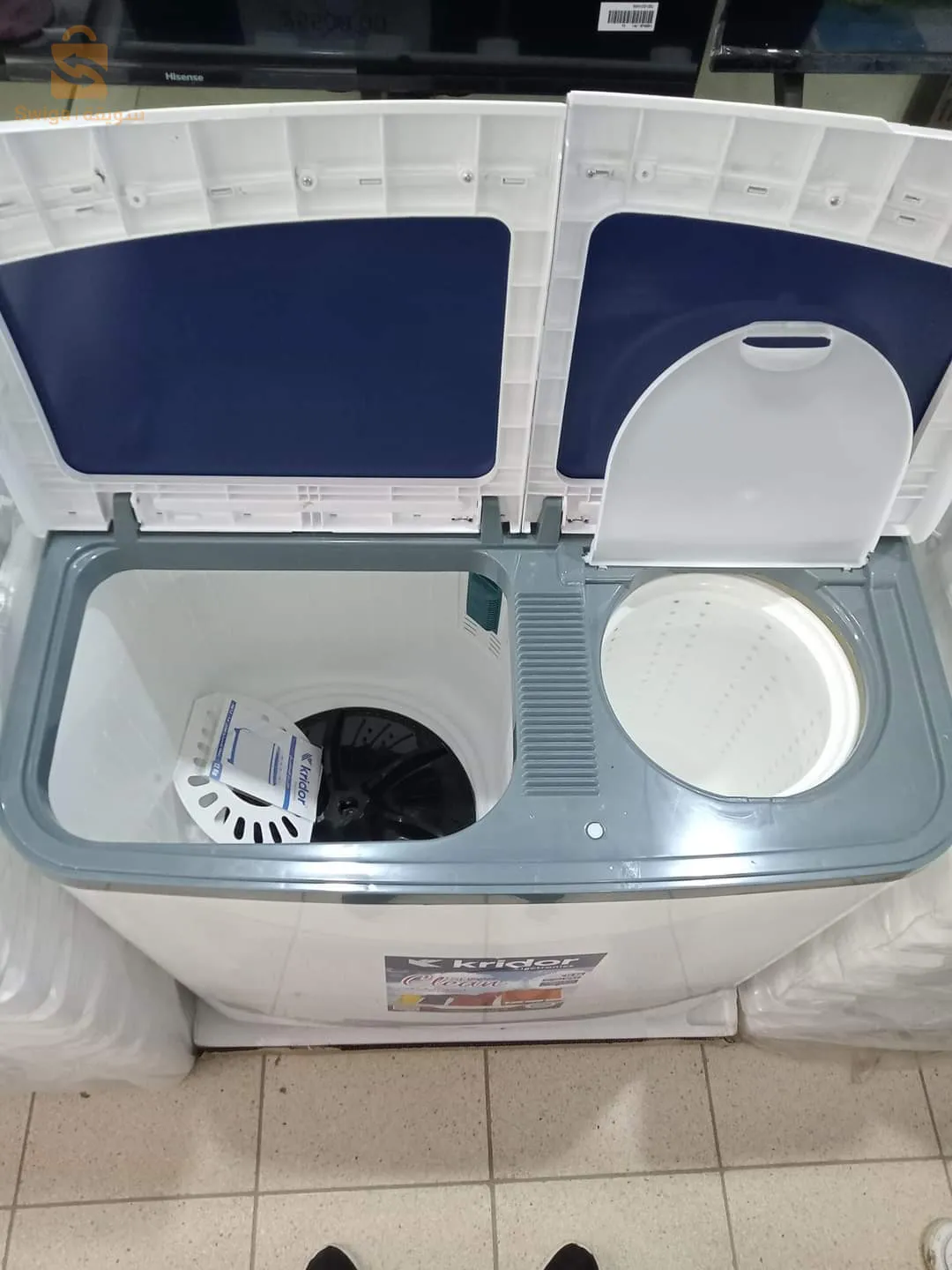 Machine à laver semi automatique marque kridor 12kg