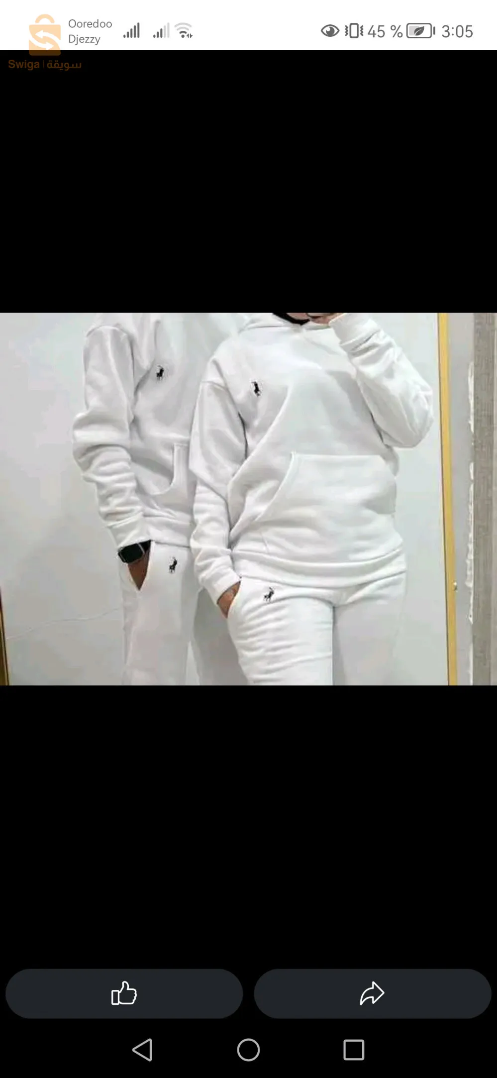 Ensemble jogging homme et femme