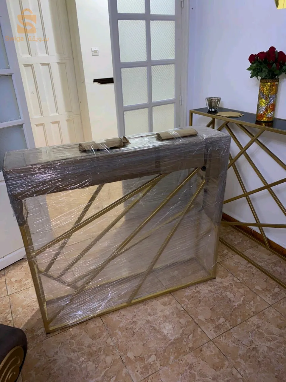 console doré modern  w kyn sur messures