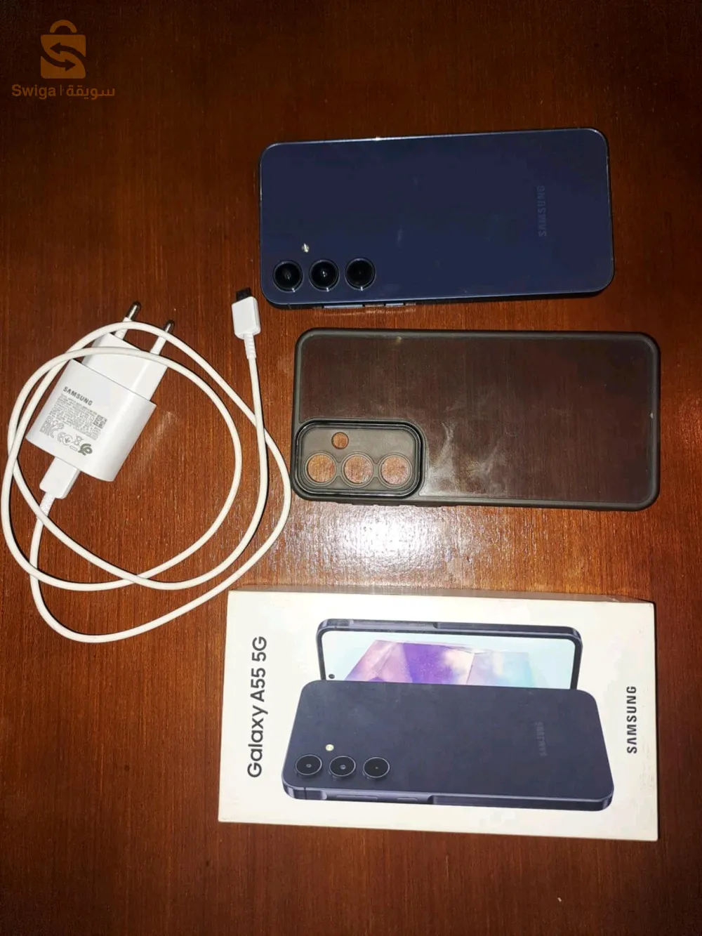 Samsung galaxy A55 5g double puces ce ta3 l'Europe 8 / 128 avec boîte chargeur d'origine et antichoc