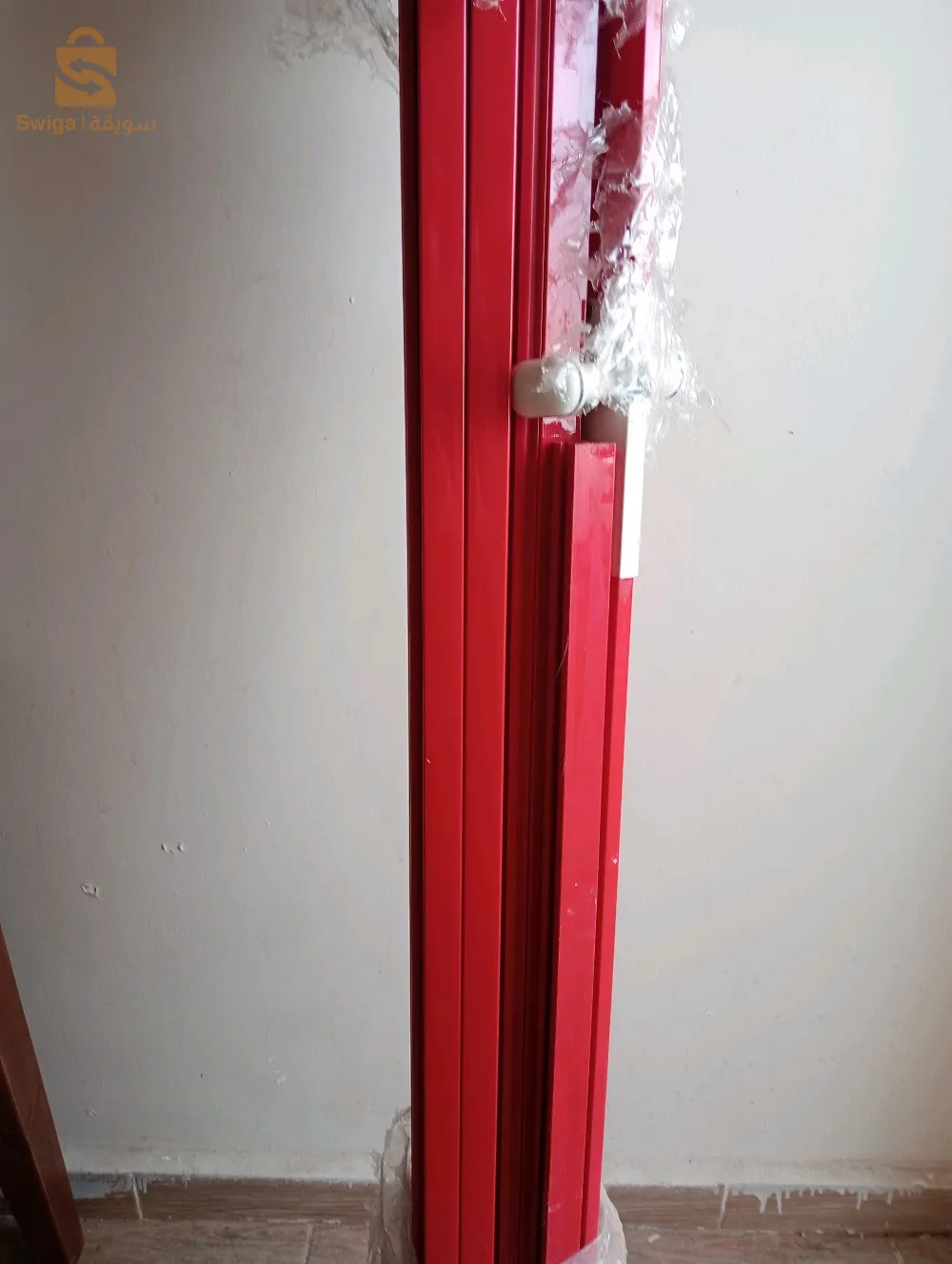 porte coulissante rouge neuf