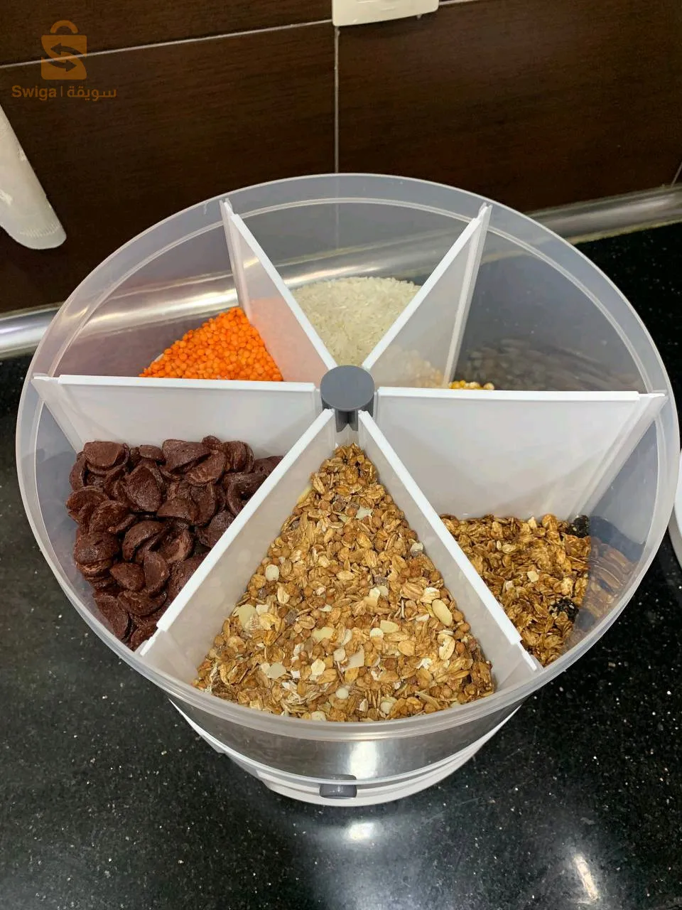 موزع الحبوب قابل لدوران