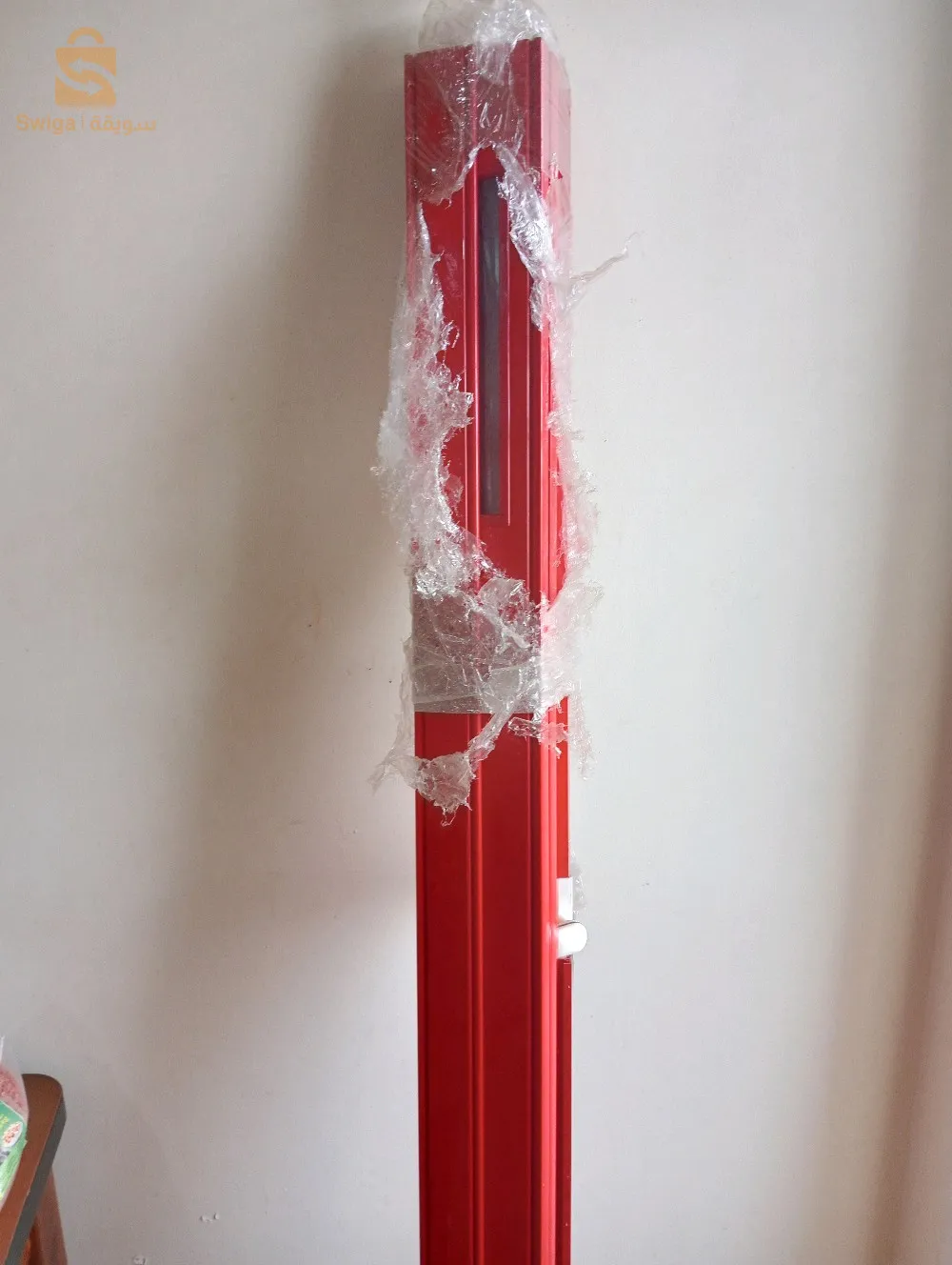 porte coulissante rouge neuf