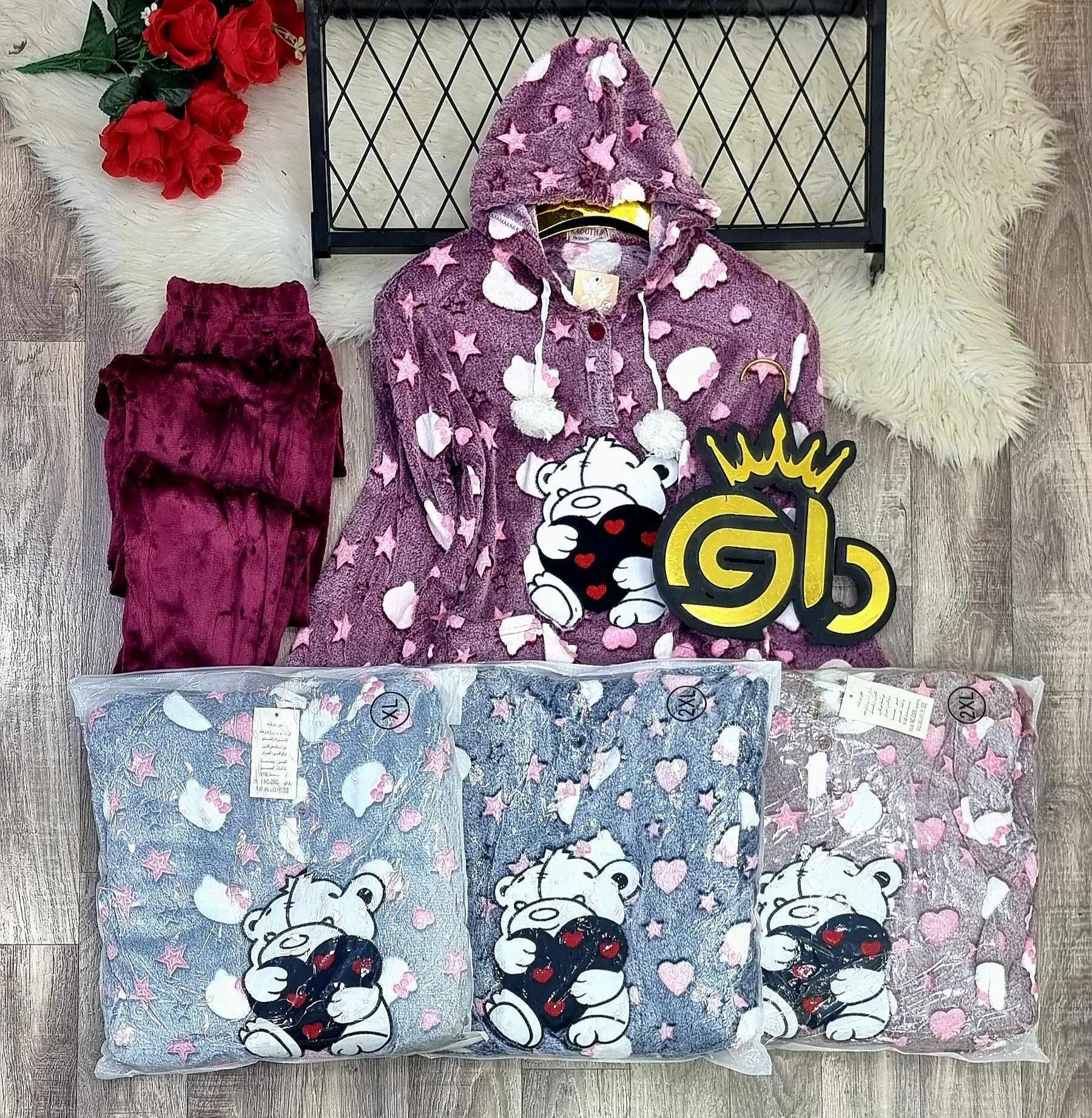 pyjamas polaire pour femmes بيجامة بولار نساِئية
