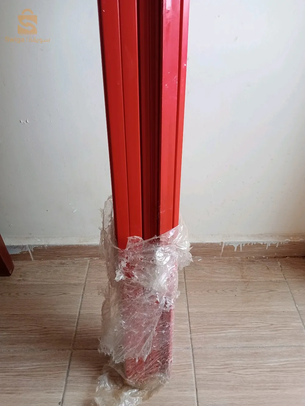 porte coulissante rouge neuf
