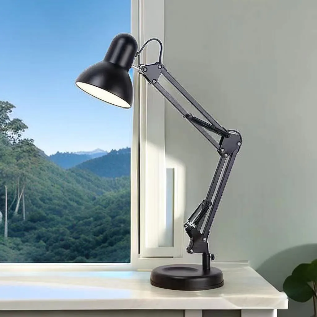 Retro LED Desk Lamp Metal Adjustable E27