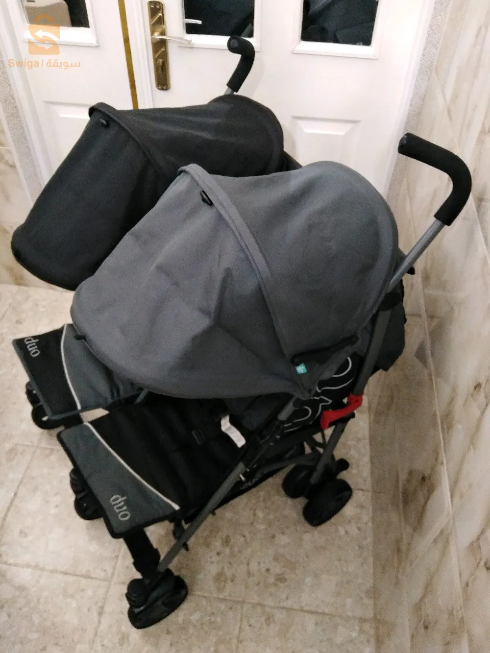 Poussette originale pour jumeaux MS DUO presque jdida venue d'Espagne